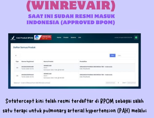 Sotatercept kini telah resmi terdaftar di BPOM