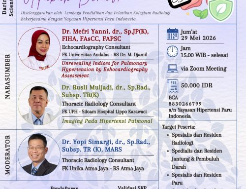 Hipertensi Pulmonal Dapat Dideteksi Dini dengan Pemeriksaan Radiologi. Apakah Benar?-Webinar